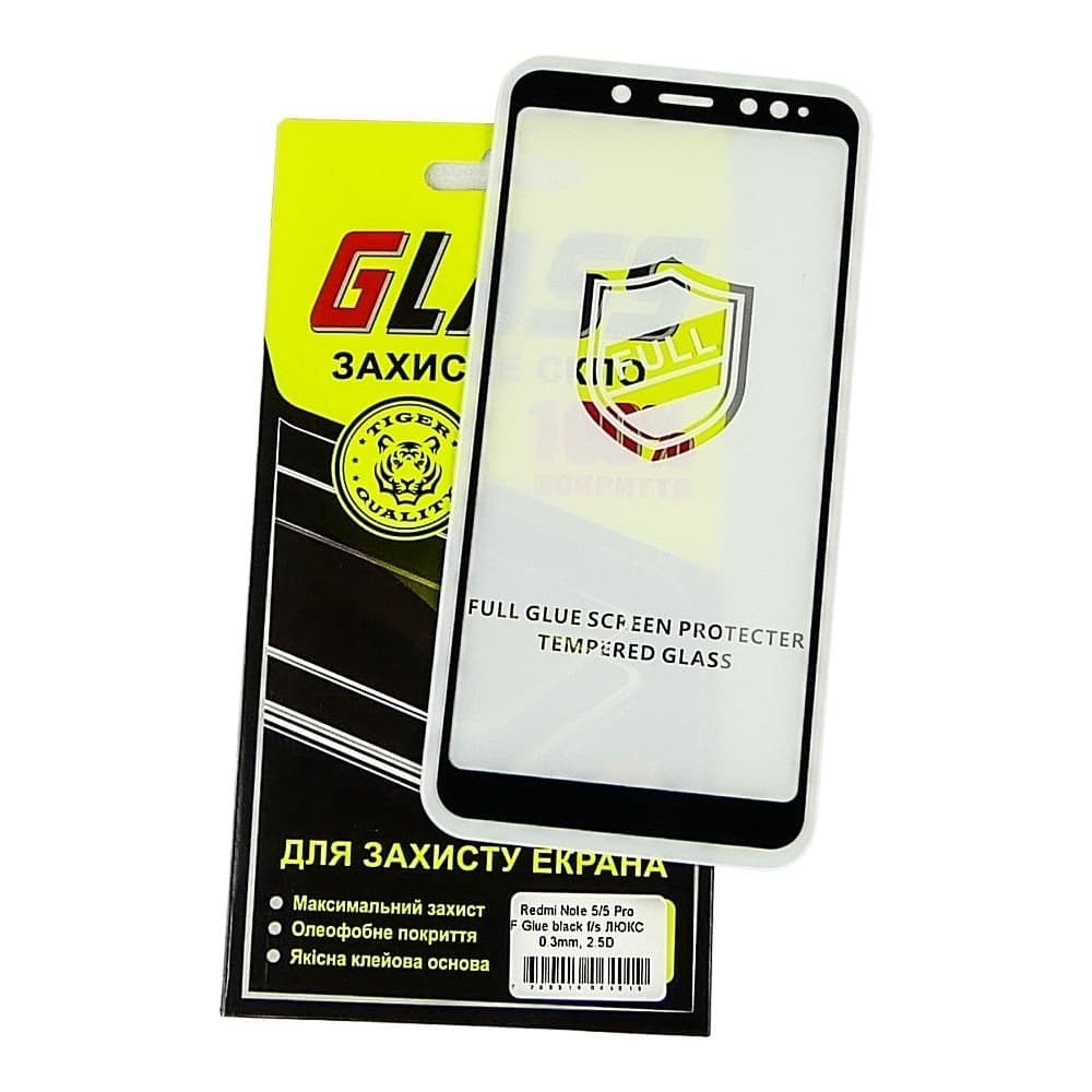 ������� ���� Xiaomi Redmi Note 5, Redmi Note 5 Pro, �����, ����, 0.25 ��, 2.5D, iNobi, Full Glue, ���� �� ��� ��������, ������ � ������ | ���������� �������� ������