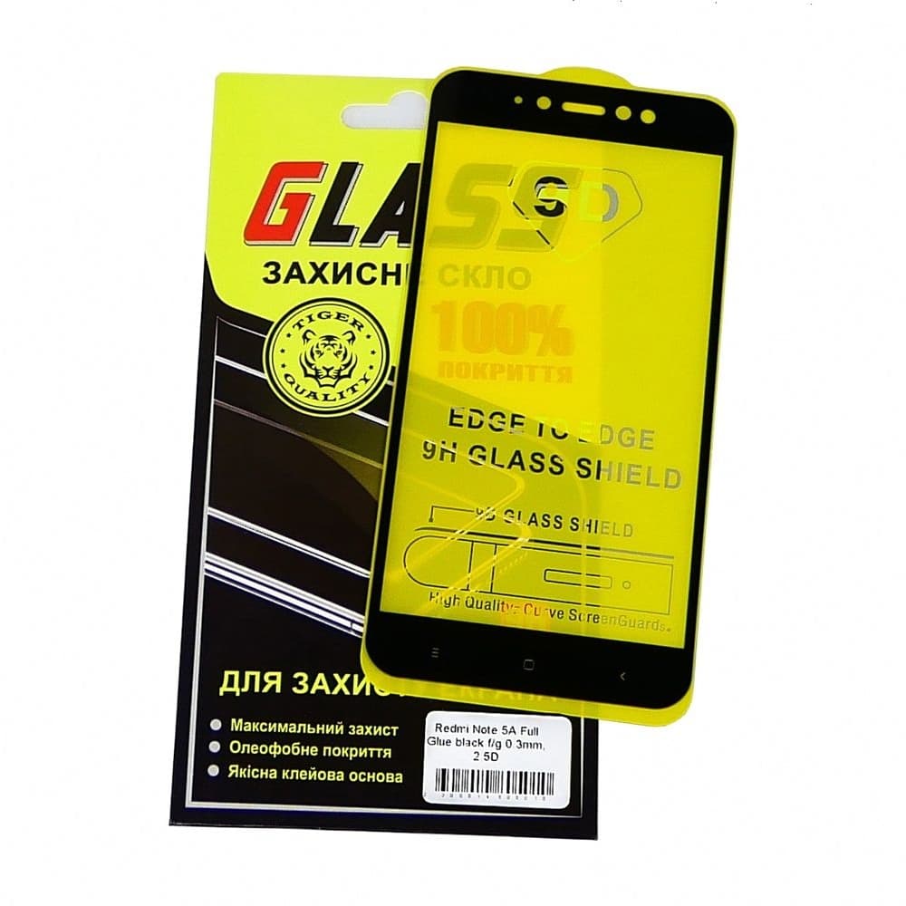 ������� ���� Xiaomi Redmi Note 5A Prime, Redmi Y1, �����, 0.3 ��, 2.5D, iNobi, Full Glue, ���� �� ��� ��������, ������ � ������ | ���������� �������� ������