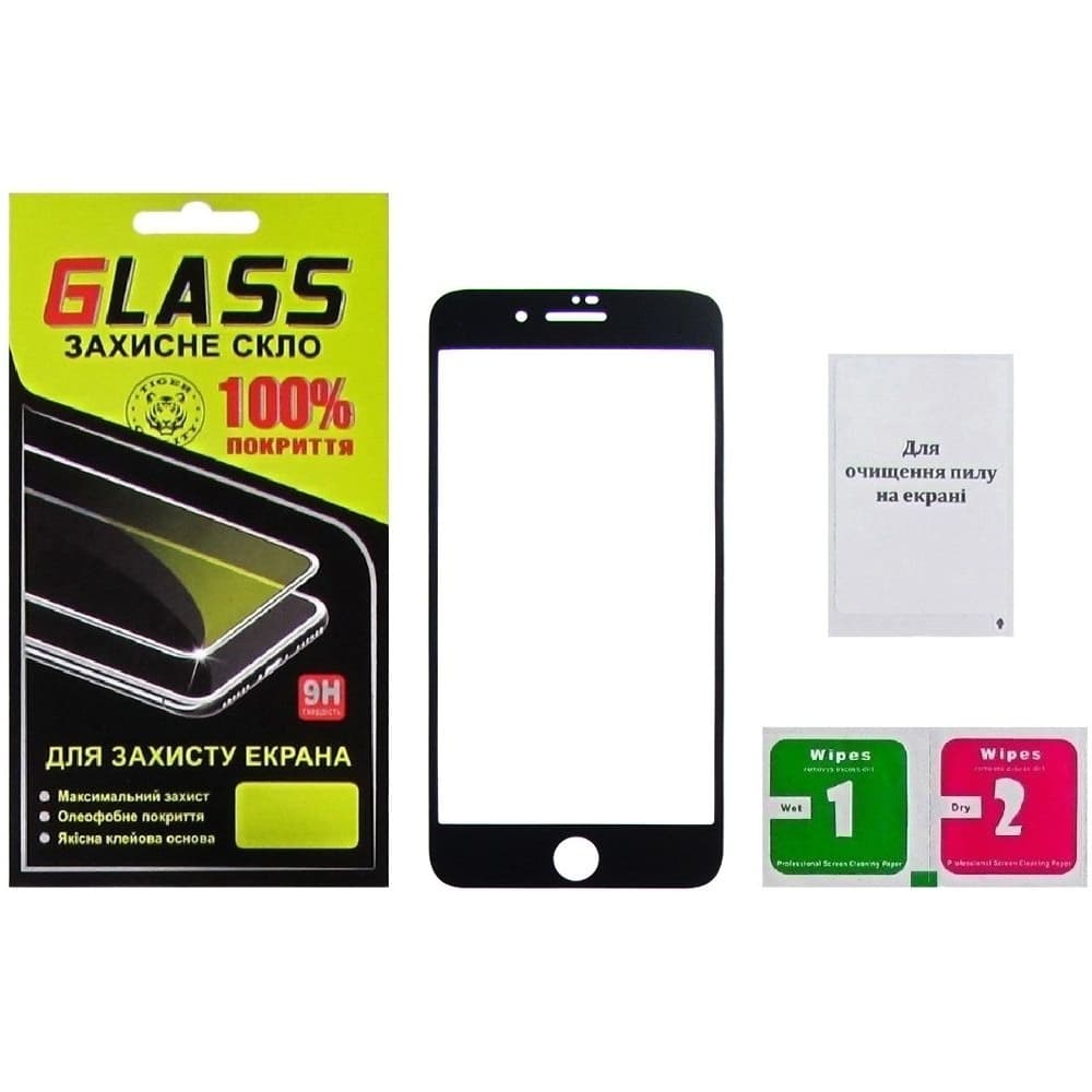 ������� ���� Apple iPhone 7 Plus, iPhone 8 Plus, �����, ����, 0.25 ��, 2.5D, iNobi, Full Glue, ���� �� ��� ��������, ������ � ������ | ���������� �������� ������