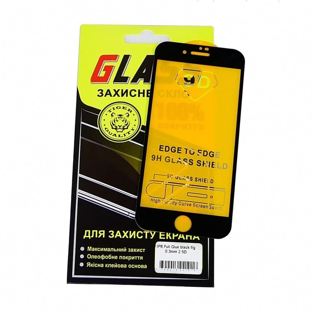 ������� ���� Apple iPhone 7, iPhone 8, iPhone SE 2020, iPhone SE 2022, �����, 0.3 ��, 2.5D, iNobi, Full Glue, ���� �� ��� ��������, ������ � ������ | ���������� �������� ������