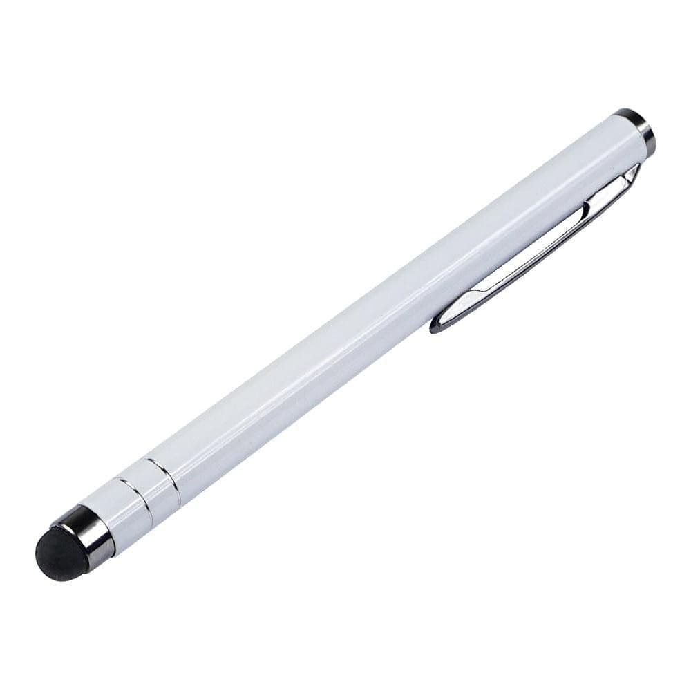 Стилус емкостный, металлический, білий