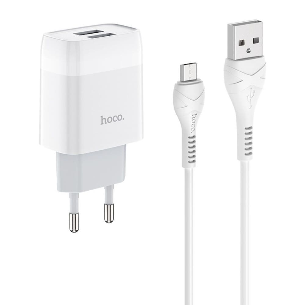 ������� �������� ���������� Hoco C73A, 2 USB, 2.4 �, Micro-USB, �����