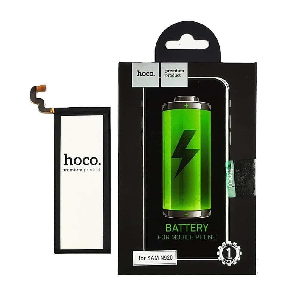 Акумулятор Samsung SM-N920 Galaxy Note 5, SM-N9200 Galaxy Note 5, EB-BN920ABE, Hoco | 3-12 міс. гарантії | АКБ, батарея, аккумулятор