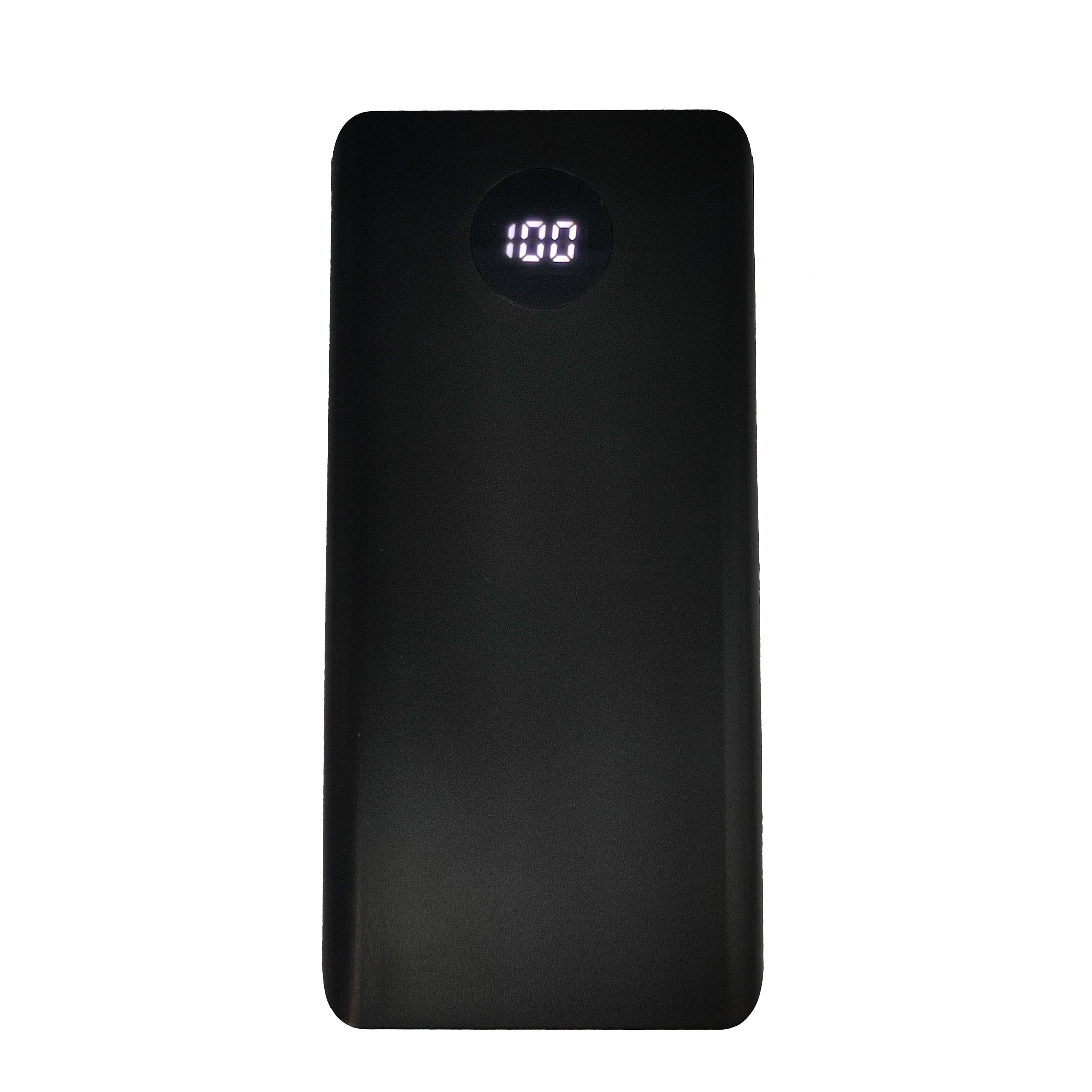 Power bank, 10000 mAh, чорний, c LED дисплеем, отображающим уровень заряда батареи, без коробки