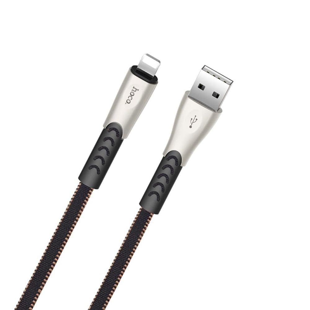 USB-������ Hoco U48, Lightning, 120 ��, �������, � ���������� �������, 2.4 �, ������