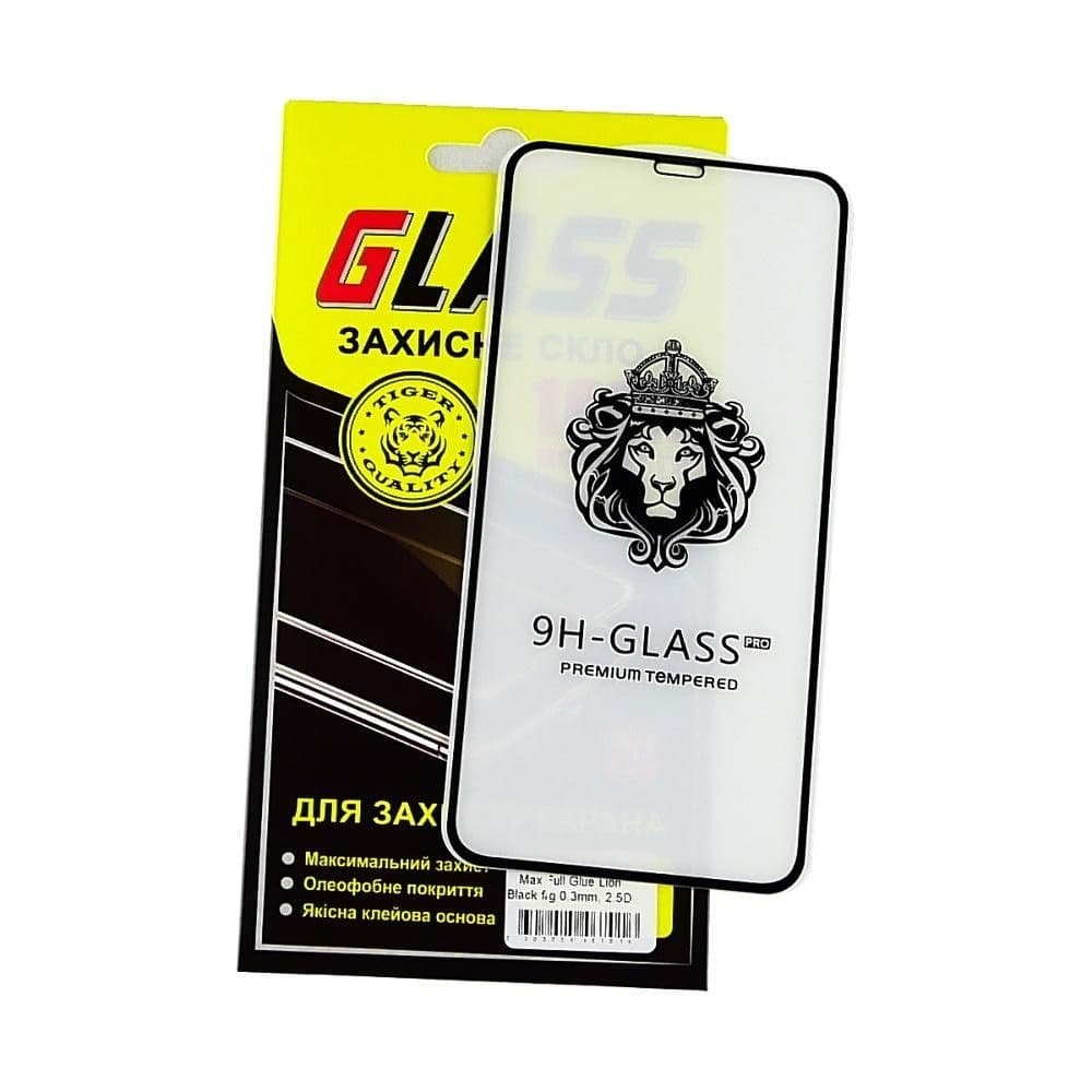 ������� ���� Apple iPhone 11 Pro Max, iPhone XS Max, �����, Lion, 0.3 ��, 2.5D, iNobi, Full Glue, ���� �� ��� ��������, ������ � ������ | ���������� �������� ������