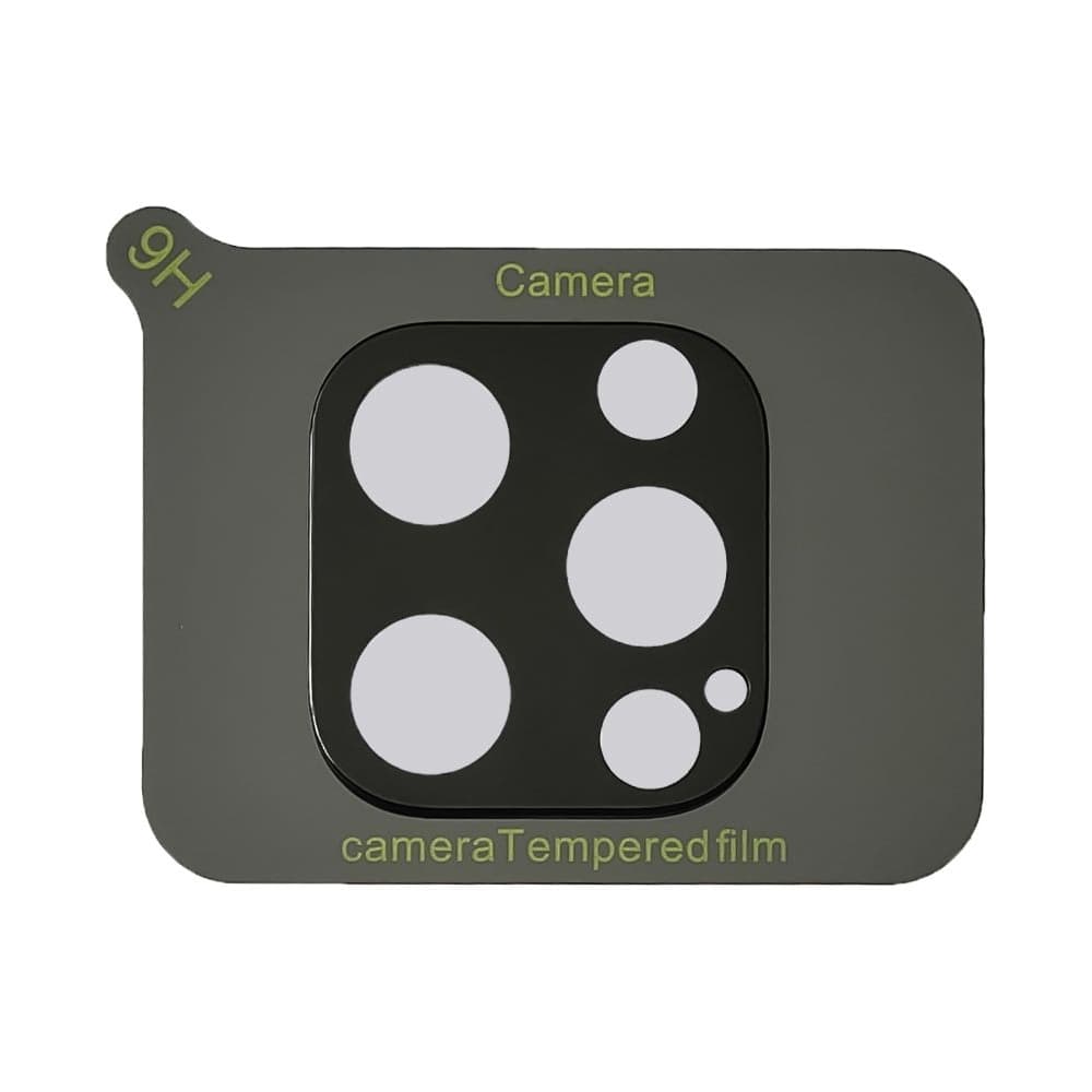 Захисне скло Apple iPhone 12 Pro Max, на камеру, iNobi, Full Glue, клей на усій поверхні, 2.5D, чорне | Закаленное защитное стекло