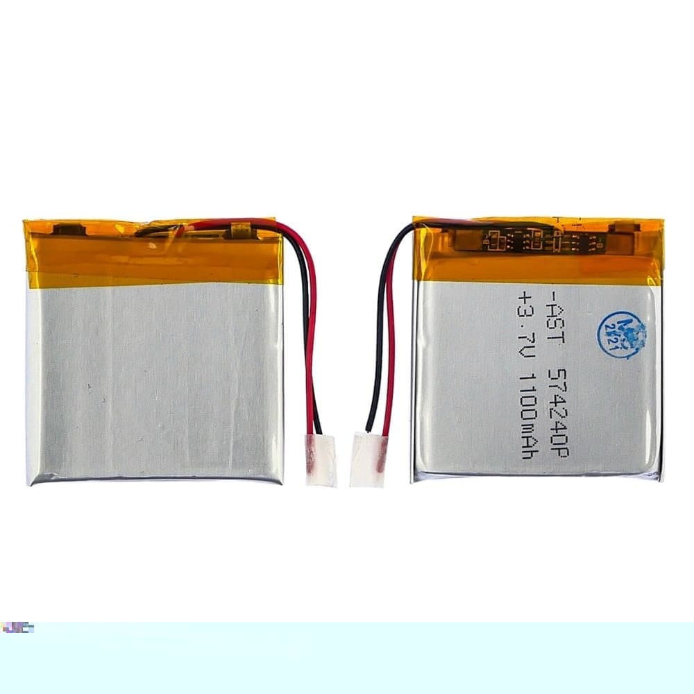 ���������� 574240P, �������������, � �����������, 5.5 � 40 � 40 ��, 1100 mAh | ���, �������, �����������