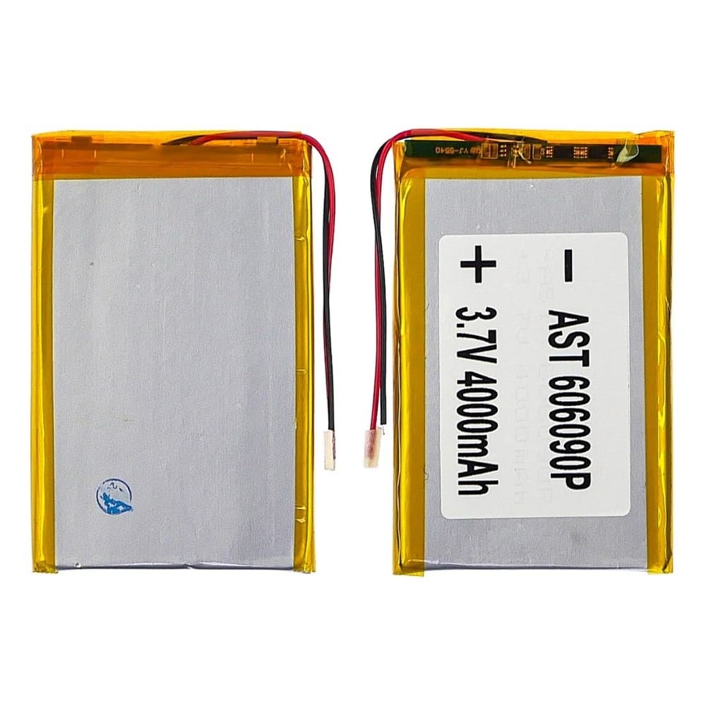 Акумулятор 606090P, універсальний, з контролером, 5.7 х 60 х 92 мм, 4000 mAh | АКБ, батарея, аккумулятор