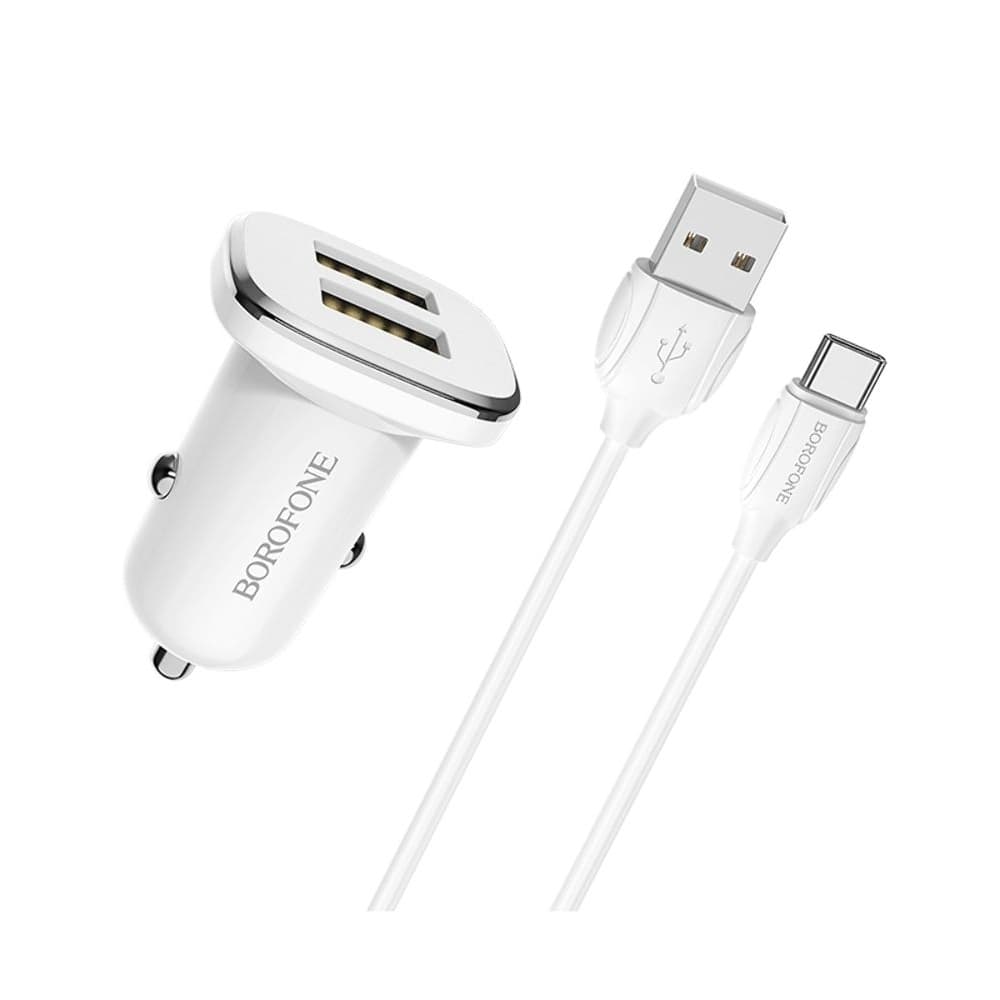 ������������� �������� ������� Borofone BZ12, 2 USB, 2.4 �, Type-C, ����� | �������, �������� ����������