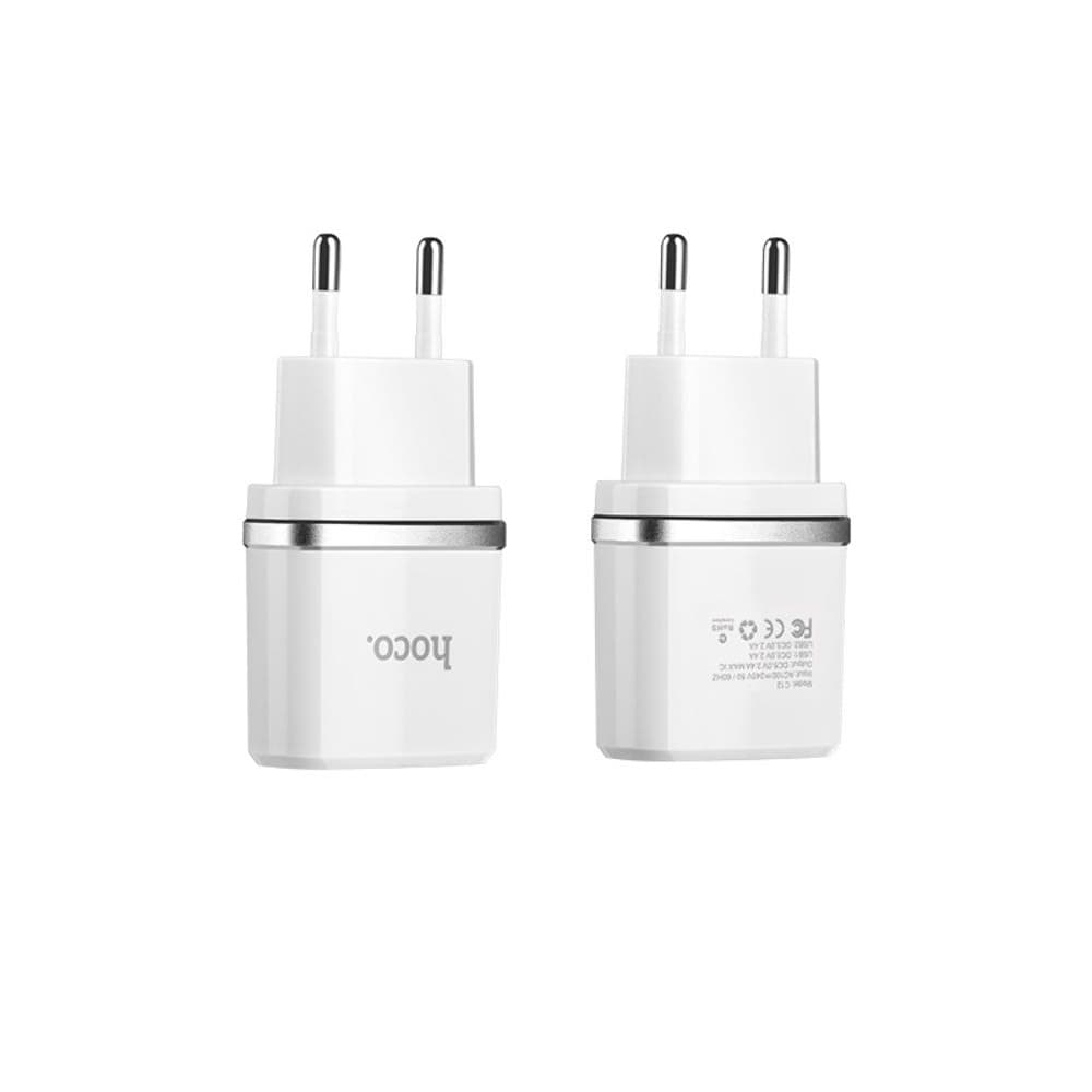 ������� �������� ���������� Hoco C12, 2 USB, 2.4 �, �����