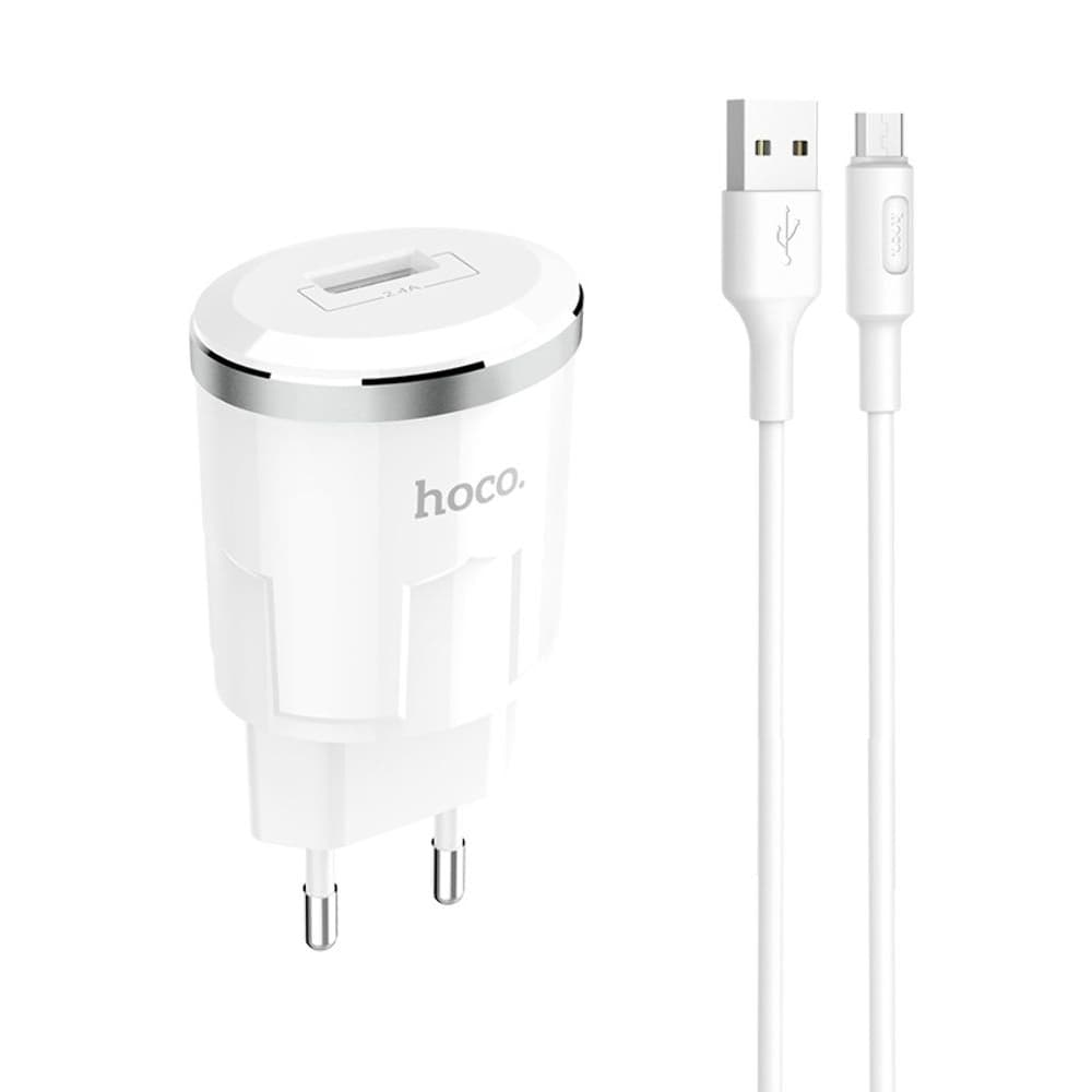 ������� �������� ���������� Hoco C37A, 1 USB, 2.4 �, Micro-USB, �����