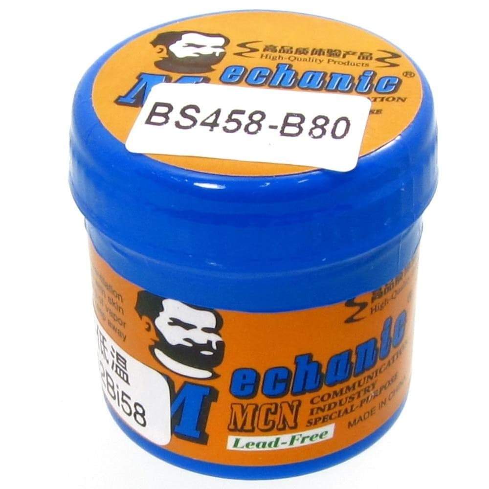 BGA-����� ������������ MECHANIC BS458-B80, 60 �, Sn 42%, Bi 58%, 138 �C