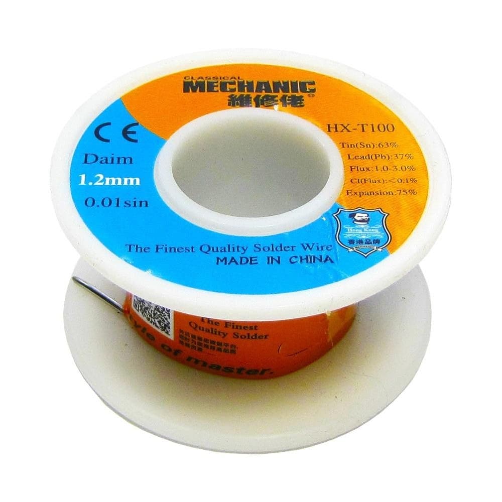 ������ Mechanic HX-T100, Sn 63%, Pb 37%, ���� 1-3%, 1.2 ��, 50 �