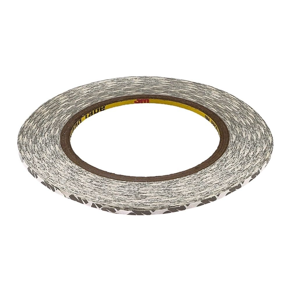 Скотч двусторонний 3M, білий, для приклеивания аккумуляторов, дисплеев, тачскринов, 3 мм, рулон 25 м