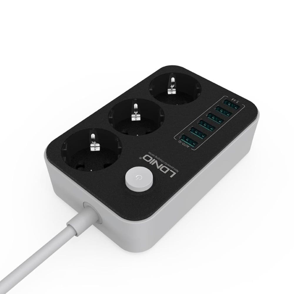 ������� ���������� Ldnio SE3631, 3 �������, 6 USB, 5V, 3.4 �, 17W, ������ 1.6�