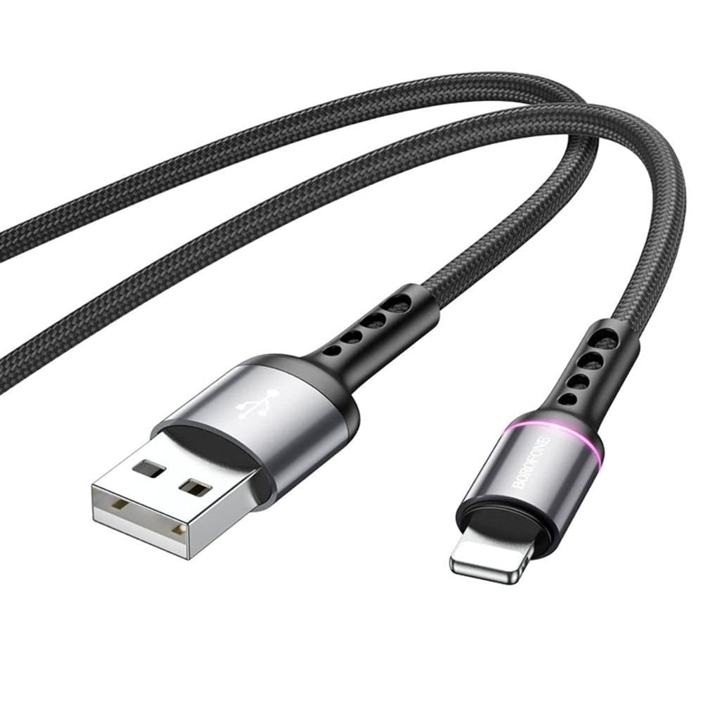 USB-������ Borofone BU33, Lightning, 2.4 �, 120 ��, � �����������, ������