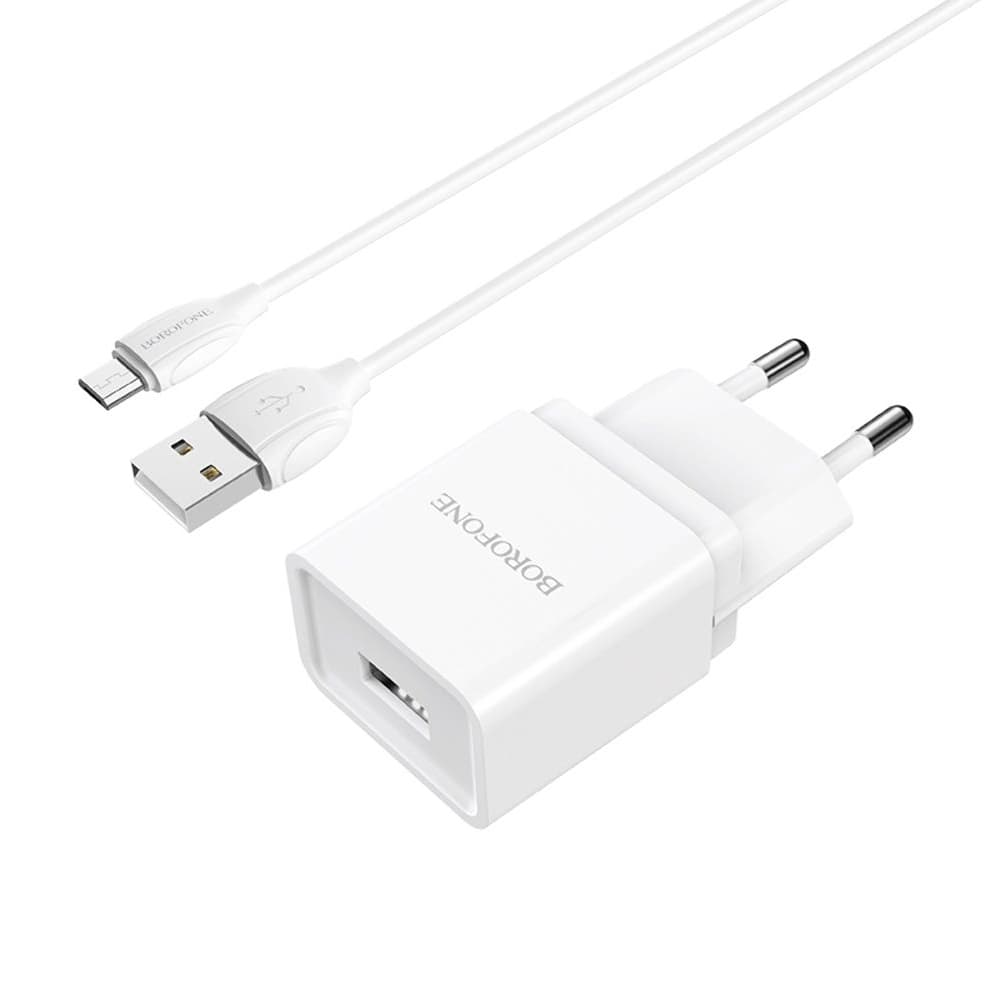 ������� �������� ���������� Borofone BA19A, 1 USB, 1.0 �, � ������� Micro-USB, �����