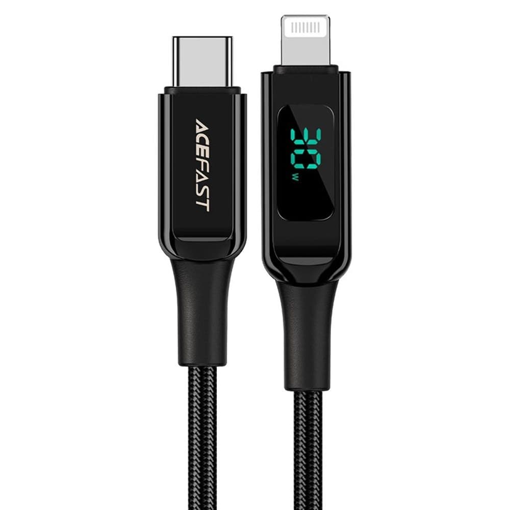 USB-������ Acefast C6-01, � ��������, Type-C �� Lightning, Power Delivery (30 ��), 120 ��, ������