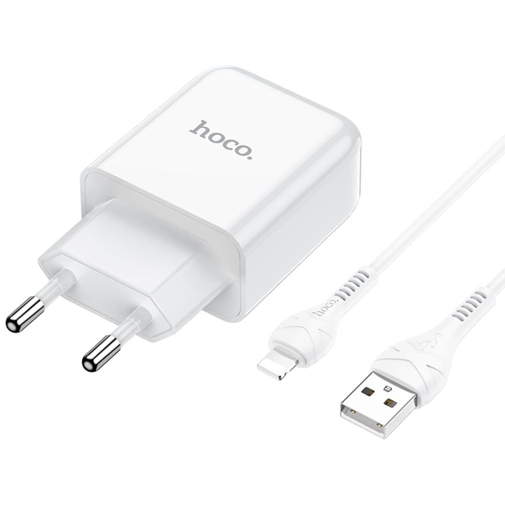 ������� �������� ���������� Hoco N2, 1 USB, ������ USB �� Lightning, �����