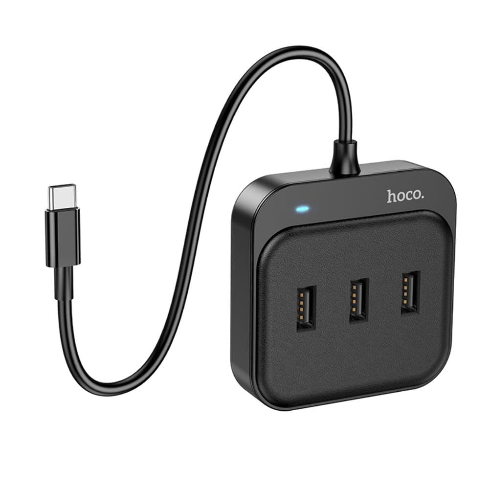 ������������� ��� Hoco HB31, 4 � 1, Type-C �� 4 USB 2.0 (F), 20 ��, ������