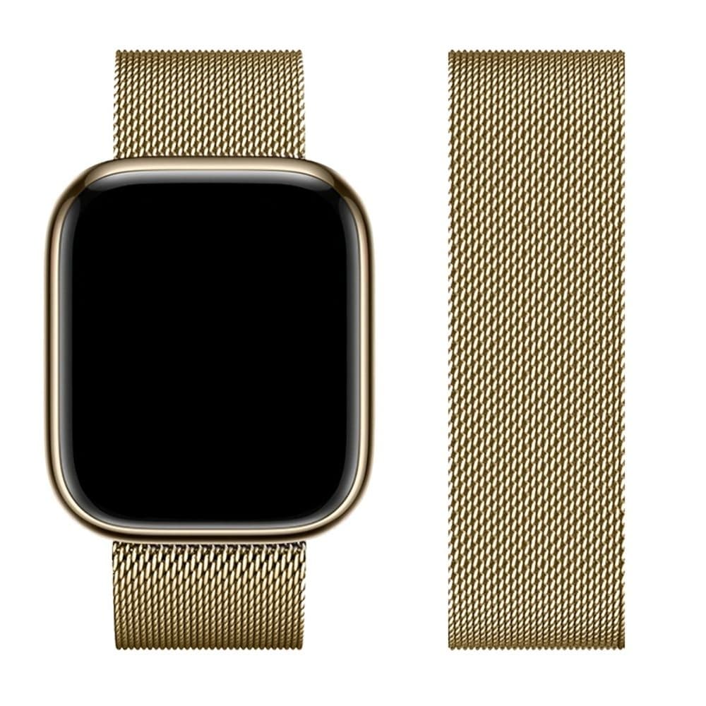 Ремешок металлический Hoco iWatch WA03 milanese steel, 38, 40, 41 мм, vintage gold