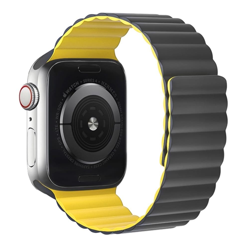 ������� ���������� Hoco iWatch WA07 magnetic, 42, 44, 45, 49 ��, grey yellow | ������� �����������