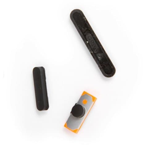 Пластик боковых кнопок корпуса Apple iPad 1, повний комплект, Original (PRC), (кнопка, накладка)