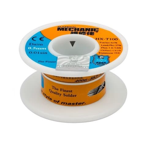 ������ Mechanic HX-T100, Sn 63%, Pb 37%, 50 �, 0.5 ��, ���� 1-3%