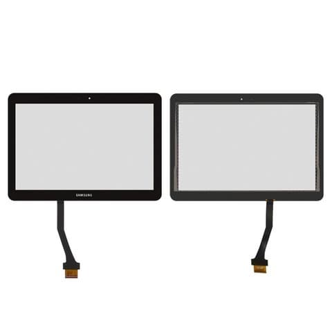 Тачскрин Samsung GT-N8000 Galaxy Note 10.1, GT-N8010 Galaxy Note 10.1, GT-P5100 Galaxy Tab 2, GT-P5110 Galaxy Tab 2, чорний | Original (PRC) | сенсорное стекло, экран