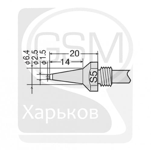 Goot TP-100N-S5 - Наконечник для демонтажного пистолета