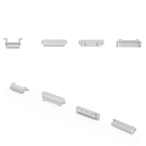 Пластик боковых кнопок корпуса Apple iPhone 6S, серебристый, Original (PRC), (кнопка, накладка)