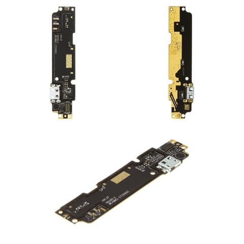 Плата зарядки Xiaomi Redmi Note 2, 2015051, шлейф коннектора зарядки, с микрофоном, High Copy