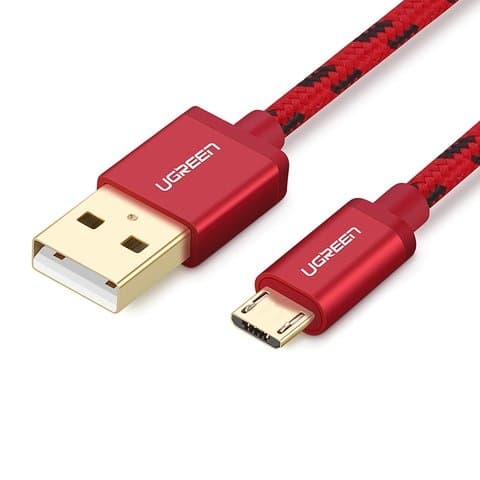 USB-������ UGREEN, Micro-USB, 100 ��, � ���������� �������, 2.0 �, �������