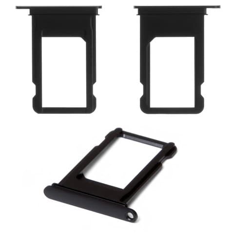 ������ (�����) SIM-����� Apple iPhone 7, ������, �������, Black Matte, Original (PRC) | ��������� ���-�����