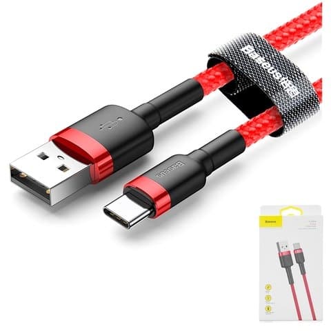 USB-������ Baseus, Type-C, 100 ��, � ���������� �������, 3.0 �, �������, CATKLF-B09