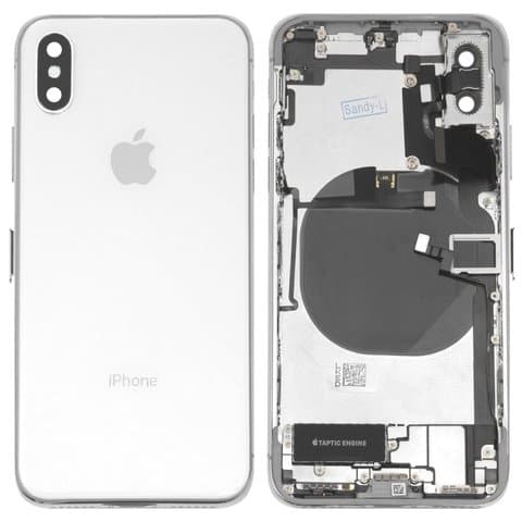 Корпус Apple iPhone X, білий, со шлейфом, повний комплект, Original (PRC), (панель, панели)