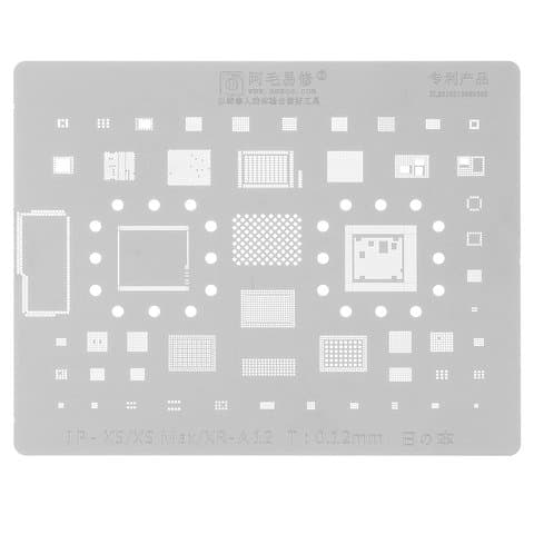 BGA-трафарет A12 Apple iPhone XR, Apple iPhone XS, Apple iPhone XS Max, 53 in 1