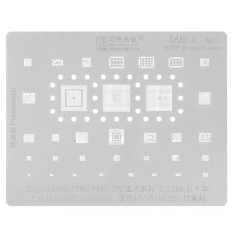 BGA-�������� SAM:4 Samsung SM-A310 Galaxy A3 (2016), Exynos 7880, Exynos 7580, Exynos 3470, 34in 1