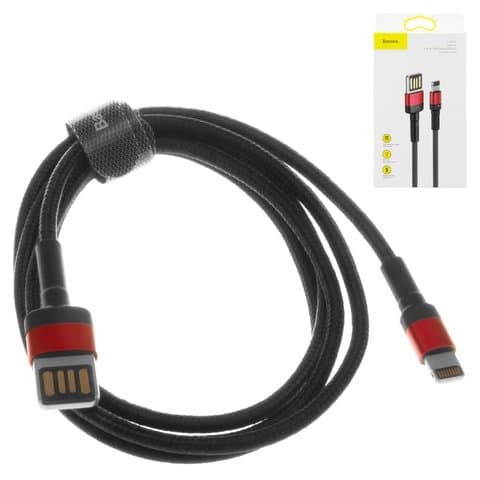 USB-������ Baseus, Lightning, 100 ��, � ���������� �������, 2.4 �, ������, CALKLF-G91