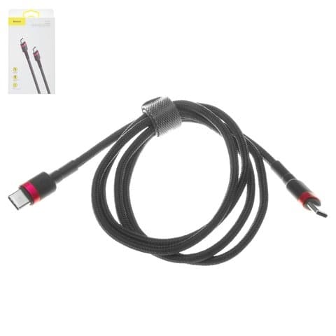 USB-������ Baseus, Type-C �� Type-C, 100 ��, � ���������� �������, 3.0 �, ������, �������, CATKLF-B91