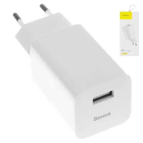 ������� �������� ���������� Baseus Wall Charger, Quick Charge, 220 �, 24 ��, (USB ����� 5� 3�/9� 2.66�/12� 2�), �����, CCALL-BX02
