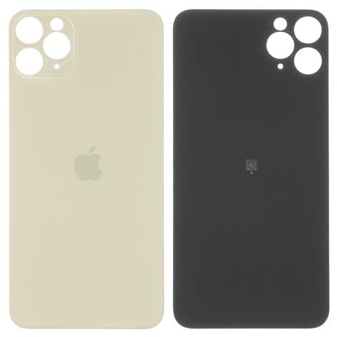 Задня кришка Apple iPhone 11 Pro Max, золотиста, Matte Gold, не потрібно знімати скло камери, big hole, Original (PRC) | корпус, крышка аккумулятора, АКБ, батареи