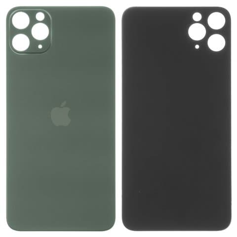 Задня кришка Apple iPhone 11 Pro Max, зелена, Matte Midnight Green, потрібно знімати скло камери, small hole, Original (PRC) | корпус, крышка аккумулятора, АКБ, батареи