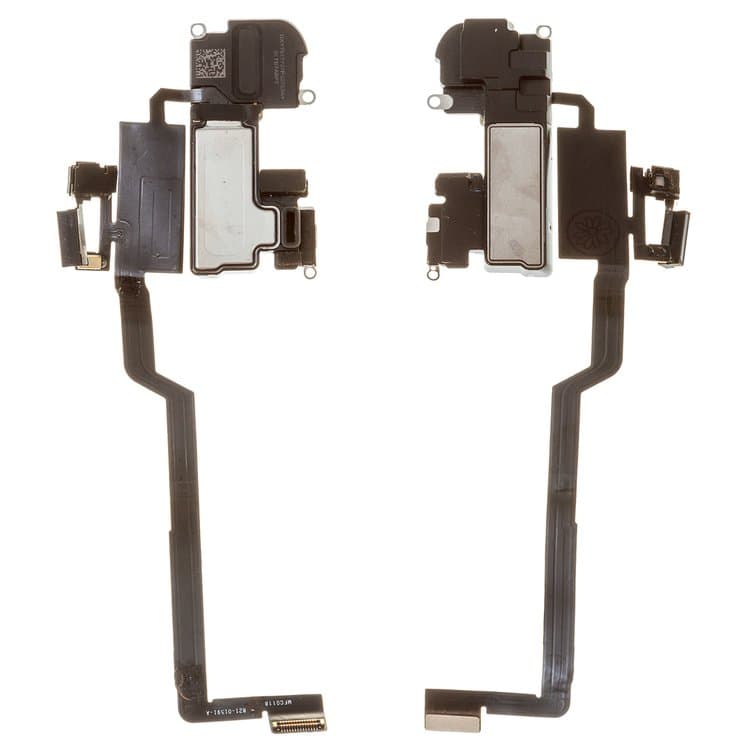 Шлейф Apple iPhone X, c датчиком приближения, с микрофоном, с динамиком, без датчика FaceID, High Copy