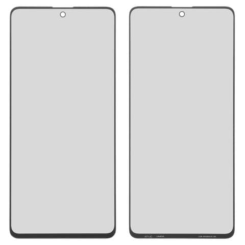 Стекло дисплея Samsung SM-A715 Galaxy A71, SM-G770 Galaxy S10 Lite, черное | стекло тачскрина