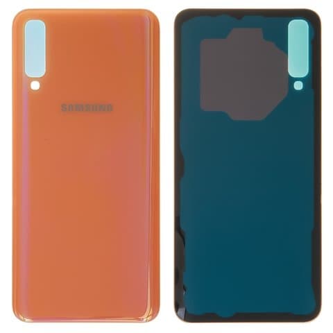 Задня кришка Samsung SM-A505 Galaxy A50, оранжевая, Coral, Original (PRC) | корпус, задняя панель аккумулятора, АКБ, батареи