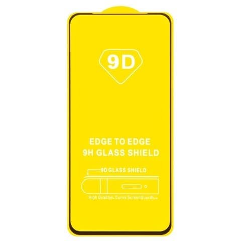 Захисне скло Huawei P40 Lite E, Y7p, ART-L28, ART-L29, ART-L29N, чорне, iNobi, Full Glue, клей на усій поверхні, сумісне з чохлом | Закаленное защитное стекло