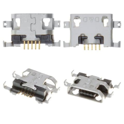 Коннектор зарядки Xiaomi Mi A2 Lite, Redmi 6 Pro; Samsung, 5 pin, micro-USB, Original (PRC), (гнездо, разъем, слот)
