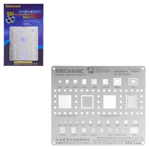 BGA-трафарет Mechanic S24-02 для Apple iPhone 6, iPhone 6 Plus
